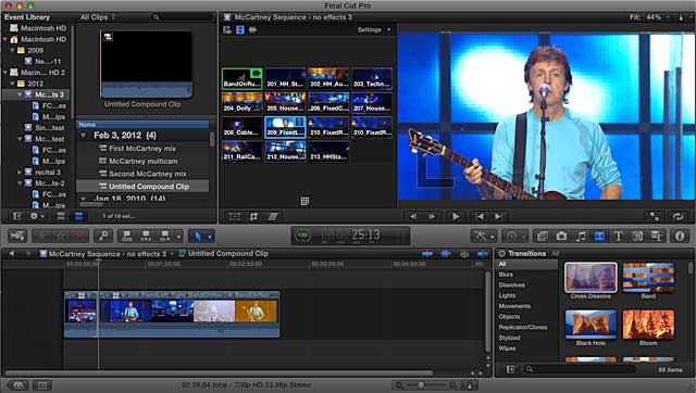 final cut pro 7 multiclip