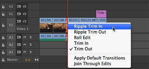 Figure 2. New keyboard shortcuts for trim edits. 